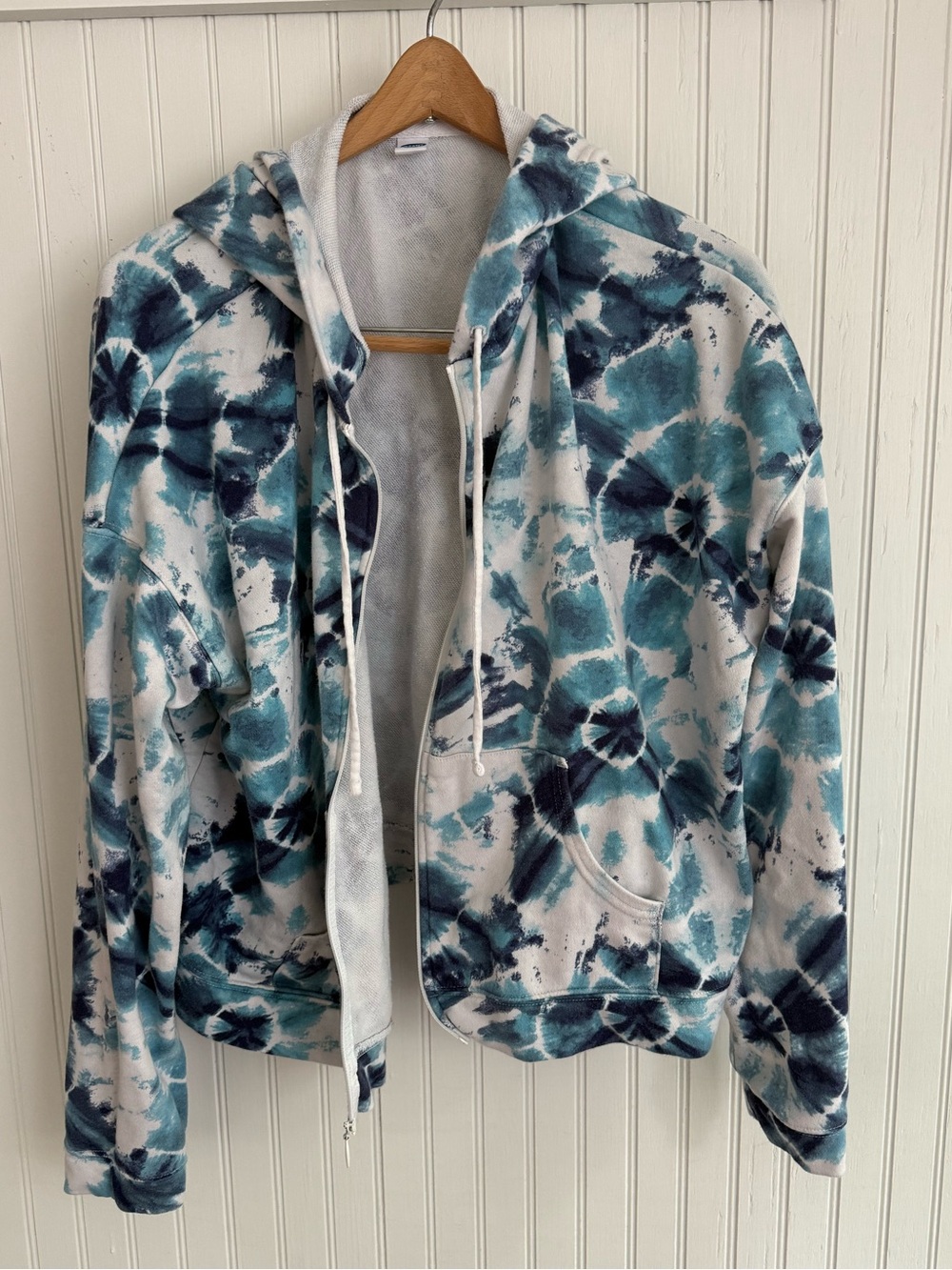 Old Navy Athleisure Full Zip Sweatshirt Tie Dye Size L